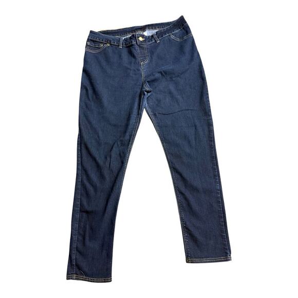 Bobbie Brooks Denim - Women's Bobbie Brooks Dark Blue Denim Stretch Jeans Back Pockets. ( Sz 1X 16/18)